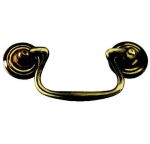 Solid Polished Antique Brass Cupboard / Drawer Drop handle (XL992)